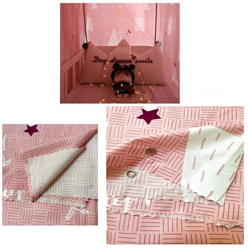 Qubanda Dorm Home Bunk Nets Bed Curtains Cloth Bed Canopy Blackout College Students Shading Nets Breathable Single Sleeper - Image 4